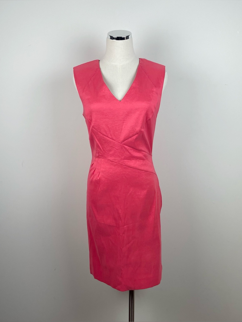 W118 by Walter Baker Solid Coral Pink Alexa Dress New Women Medium Designer